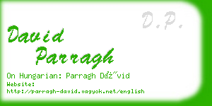david parragh business card